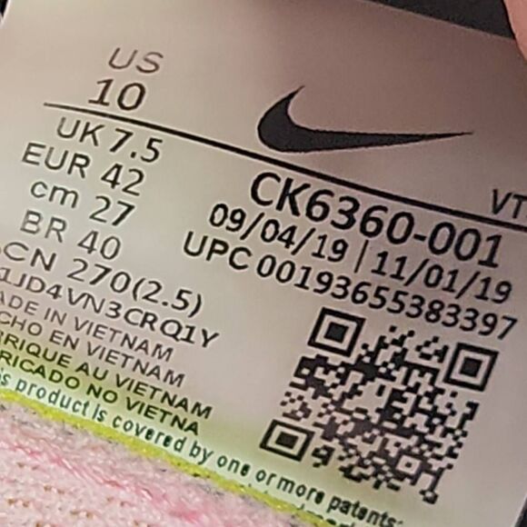 Nike Renew Run 'Orange Pulse' Women's Size 10 black white pink and orange - Picture 10 of 10